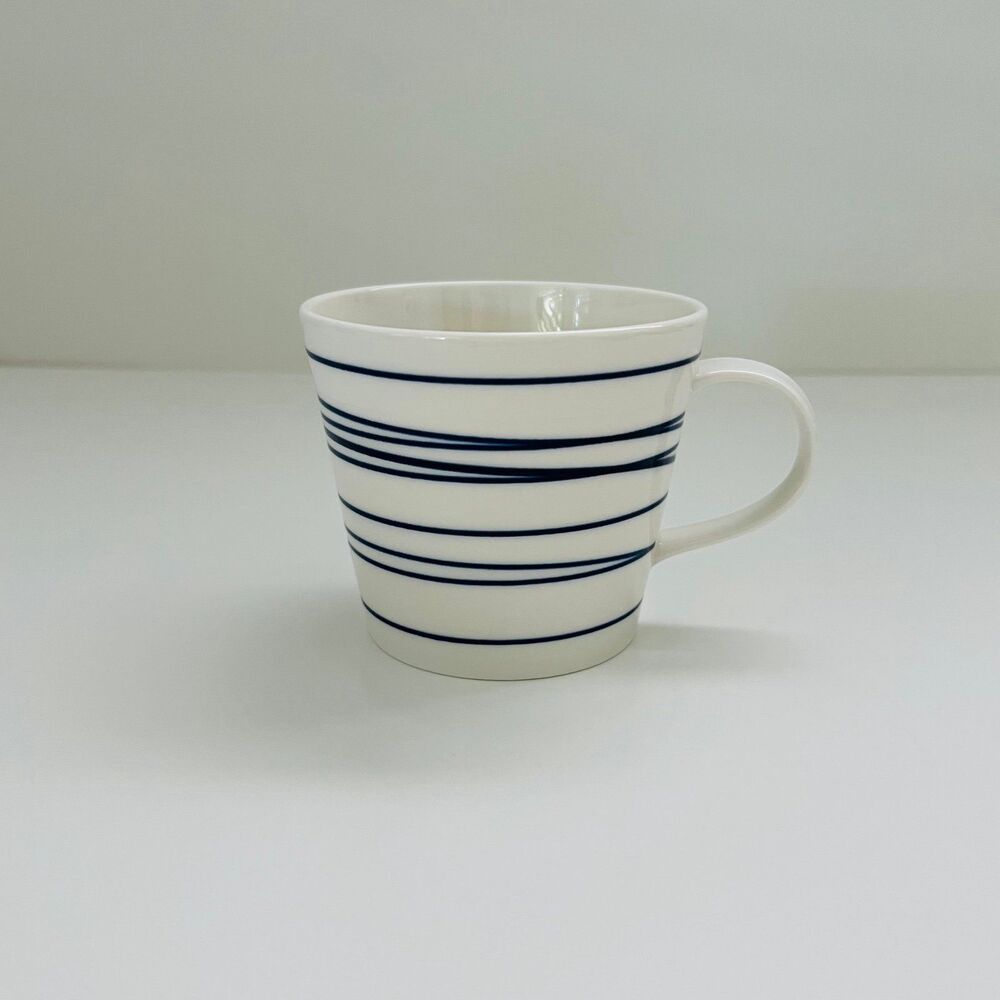 ROYAL DOULTON Pacific Blue Lines Coffee Mug Cup